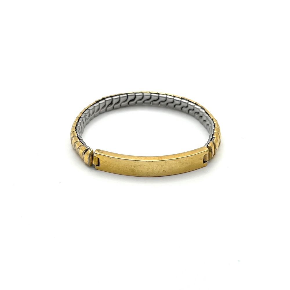 Flex-Let Vintage 1/15 12KT Gold Filled Gwen‎ Engraved ID Expansion Bracelet